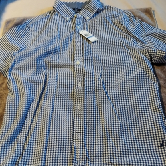 Nautica Men's XL Blue Check Summer Shirt - Picture 3 of 3